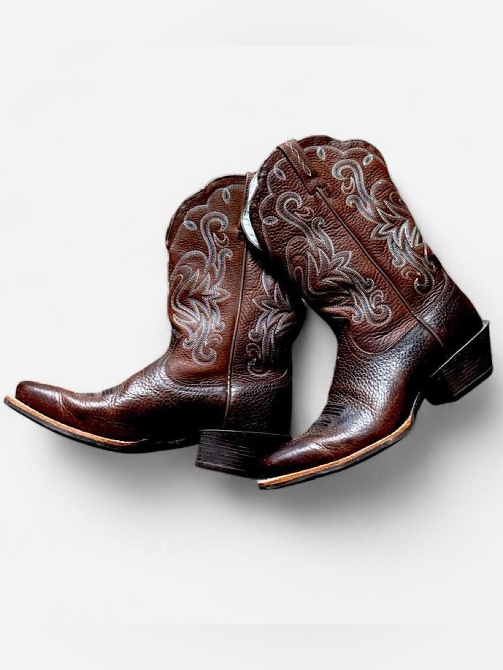 Ariat Legend Women’s Brown Leather Embroidered Western Cowboy Boots 8.5 Cowgirl